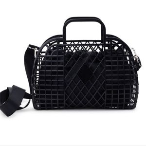 No Boundaries Juniors Jelly Crossbody Handbag with Top Handle